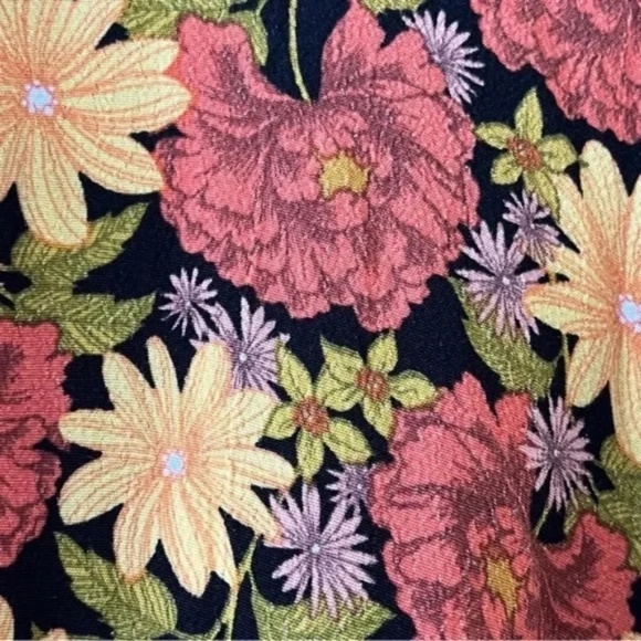 Topshop | Multicolored Floral Button Front Mini Shirt Dress, Size 8 - Picture 5 of 7